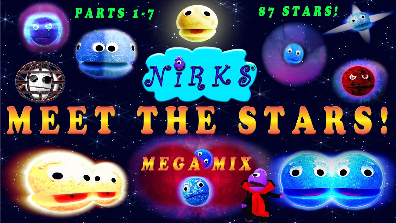 Meet the Stars Mega Mix /Parts 1-7/ Countdown to 100th Star / Astronomy-Outer Space Song / The Nirks