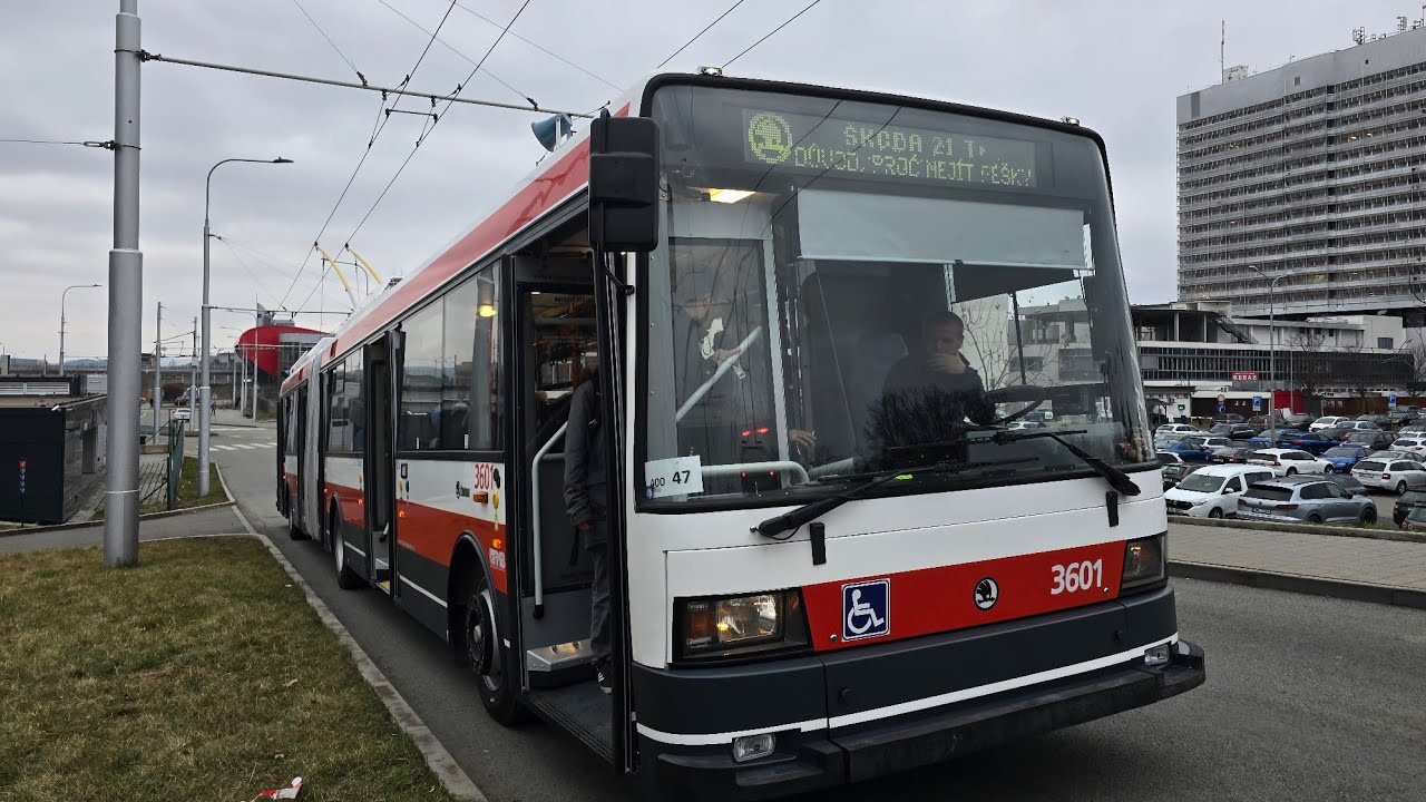 Jízda linkou 25 ze zastávky Jirová až na zastávku Židenice kasárna v Brně 