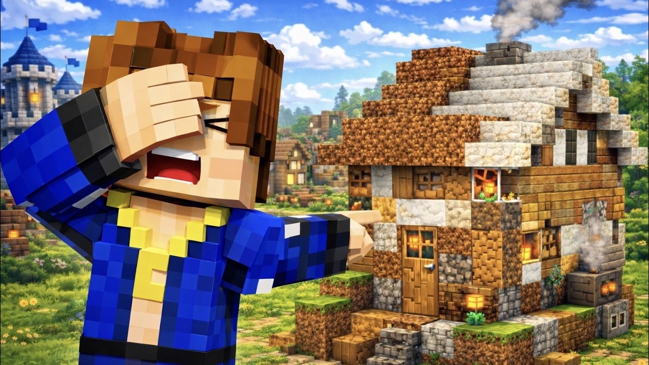 CONSTRUÍ LA CASA MÁS FEA DEL MEJOR SERVIDOR DE MINECRAFT
