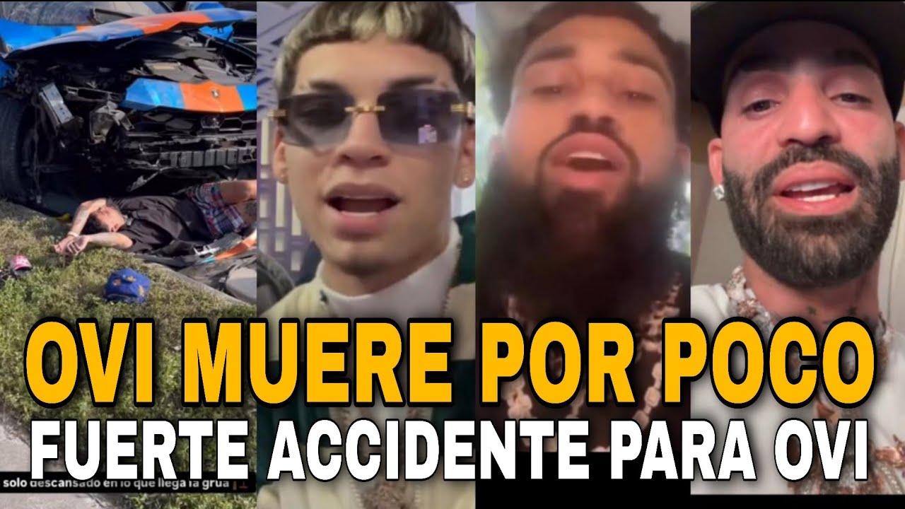 OVI MUERE POR POCO EN ACCIDENTE Y LE TIRA A BRYANT MYERS Y TUTU ARCANGEL DEJA LA MAR1HU4N4