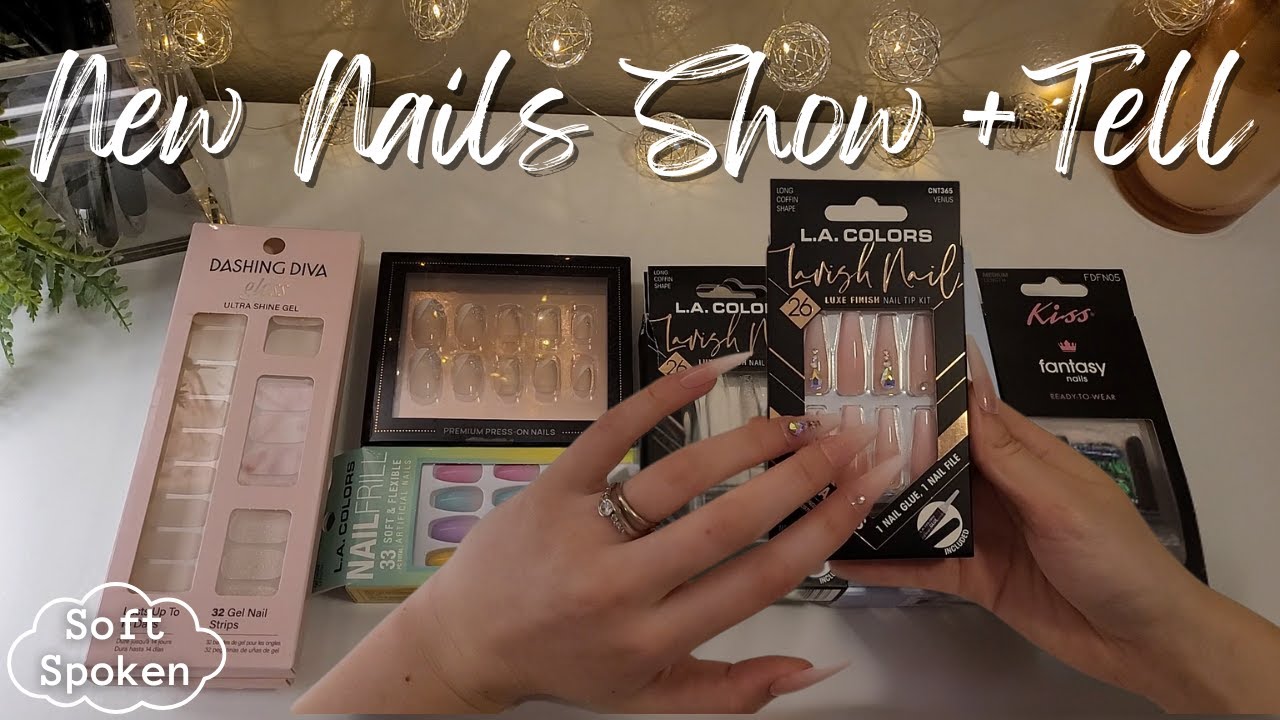 ASMR | Press-On Nails Show and Tell | Soft Spoken, Lofi ASMR, Light Tapping