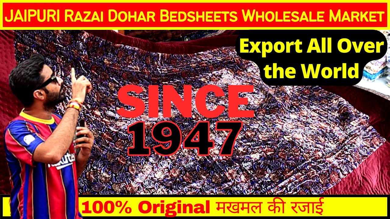 Since1945 Lashkery Razai Dohar Bedsheets Wholesale Market in Jaipur | Jaipuri Bedsheets Manufacturer