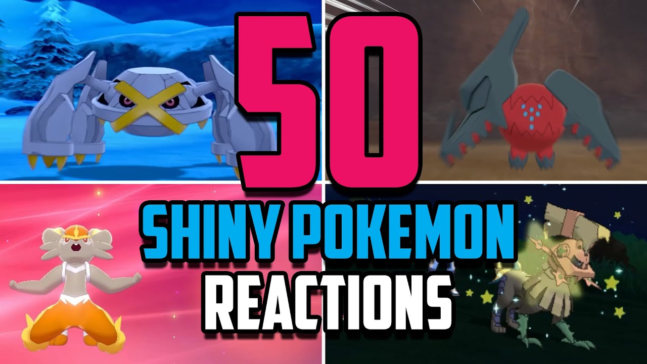 50 БЕЗУМНЫХ блестящих реакций! Монтаж с Pokemon Sword & Shield, Ultra Sun & Moon!