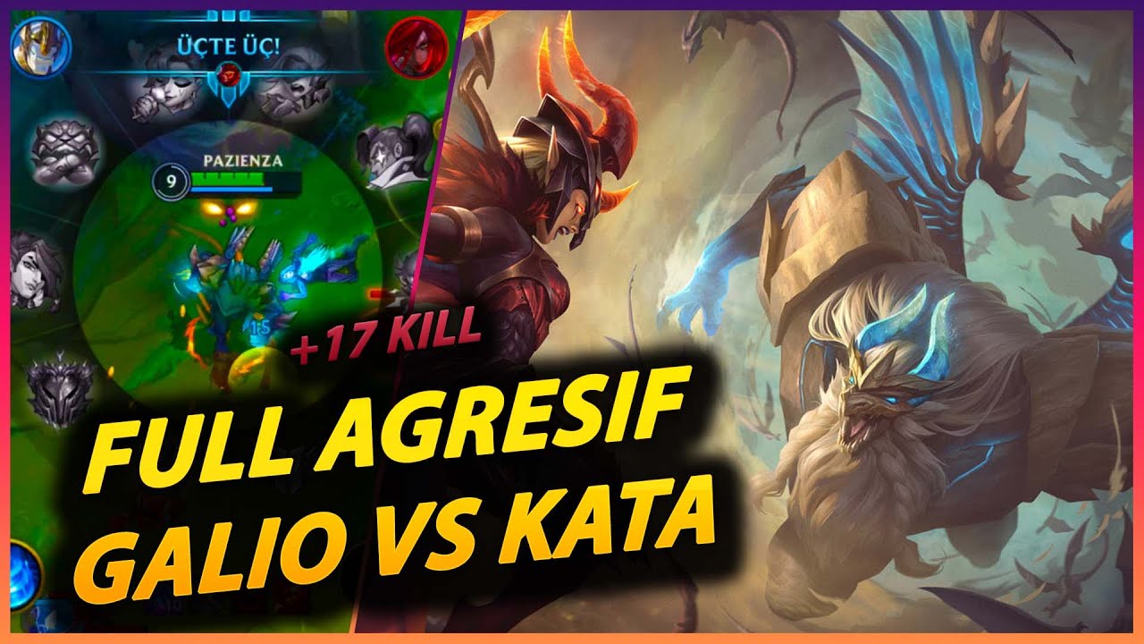 BU GALIO KİMMİŞ BÖYLE | TEK ATAN GALIO VS KATARINA GAMEPLAY