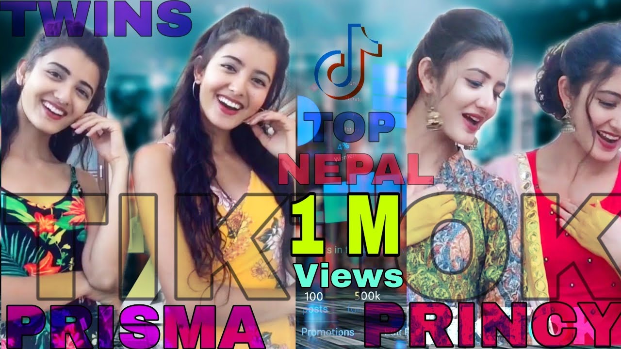 Twins sister Prisma and Princy Khatiwada || All new collection of tiktok (musically)
