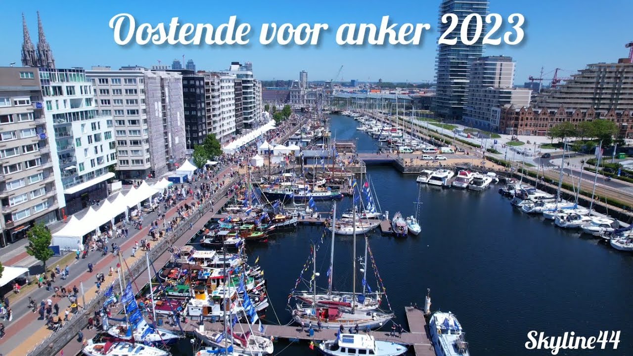Oostende voor anker 2023. Drone Dji air 2S.