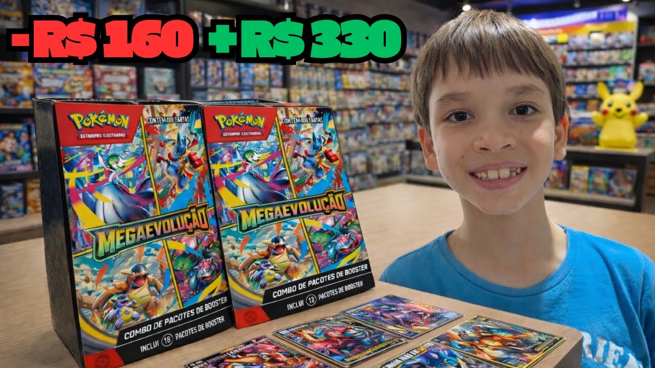 ABRI UMA BOX POKÉMON MEGAEVOLUÇÃO | LUCRO OU PREJUÍZO?