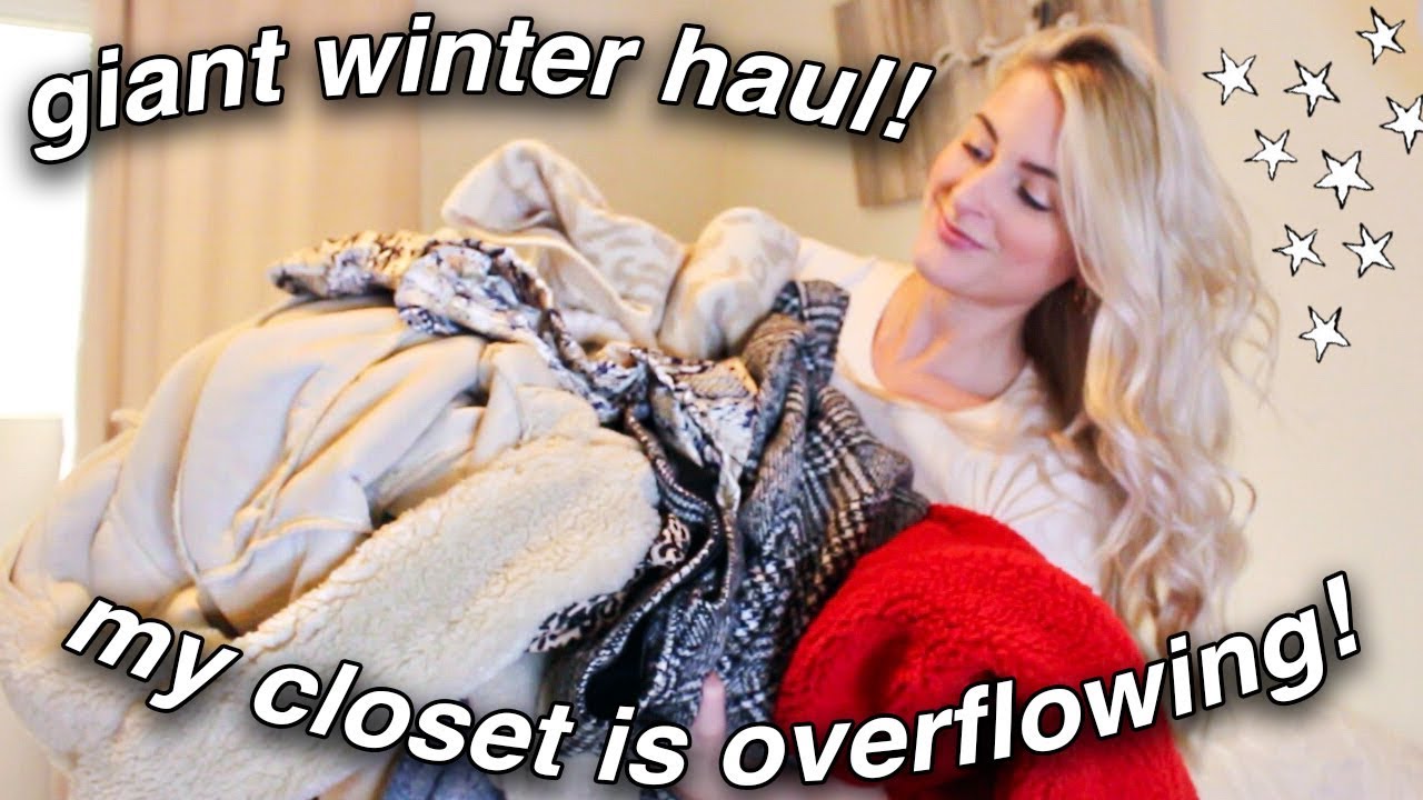 an obscenely large winter ~try-on~ haul !!