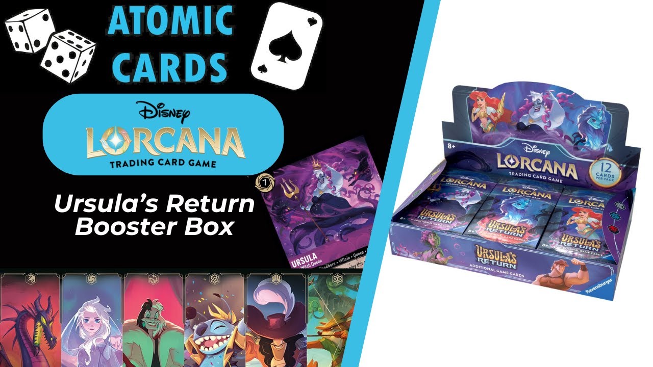 Disney Lorcana Unboxing - Ursula's Return Booster Box
