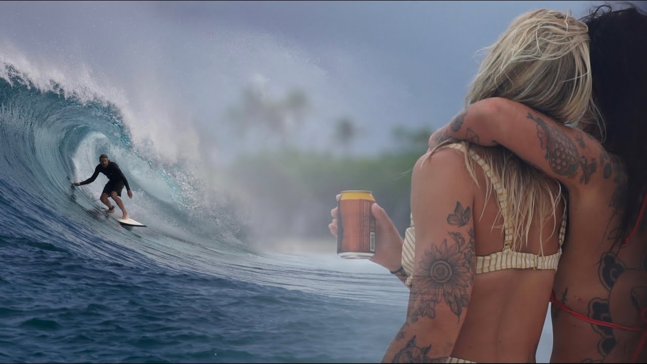 Surfing Maldives! Big FISH, Big BOAT, Epic waves! Crashing an all girls surf trip & fishing for GTs!