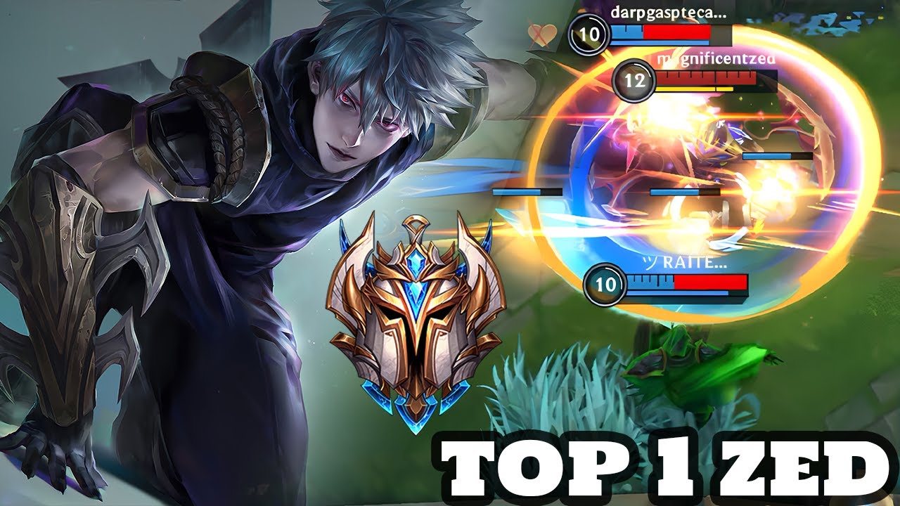 Wild Rift Zed - Top 1 Zed Gameplay Rank Challenger
