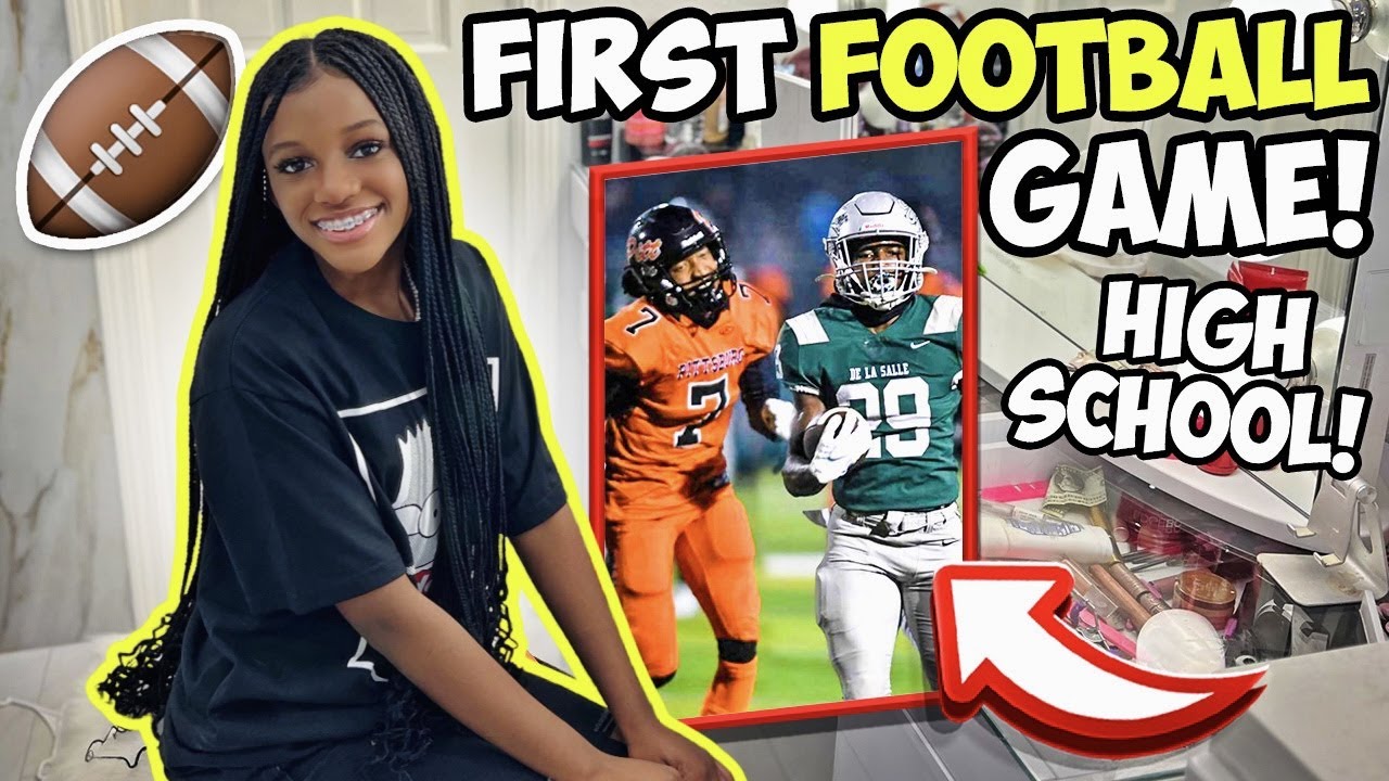 GET READY WITH ME FOR MY FIRST HIGH SCHOOL FOOTBALL GAME AND PEP RALLY