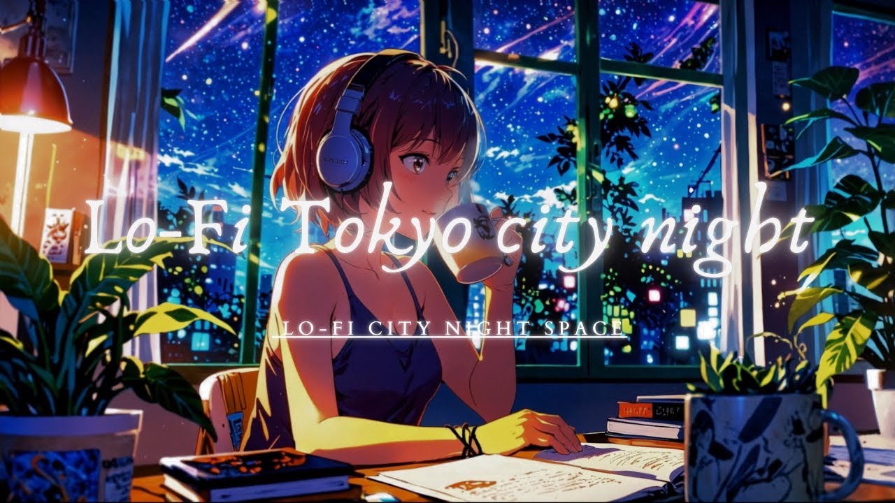 Lo-Fi Tokyo city night【Time of rest and relaxation】DNA Repair  #癒し #瞑想 #睡眠 #集中力