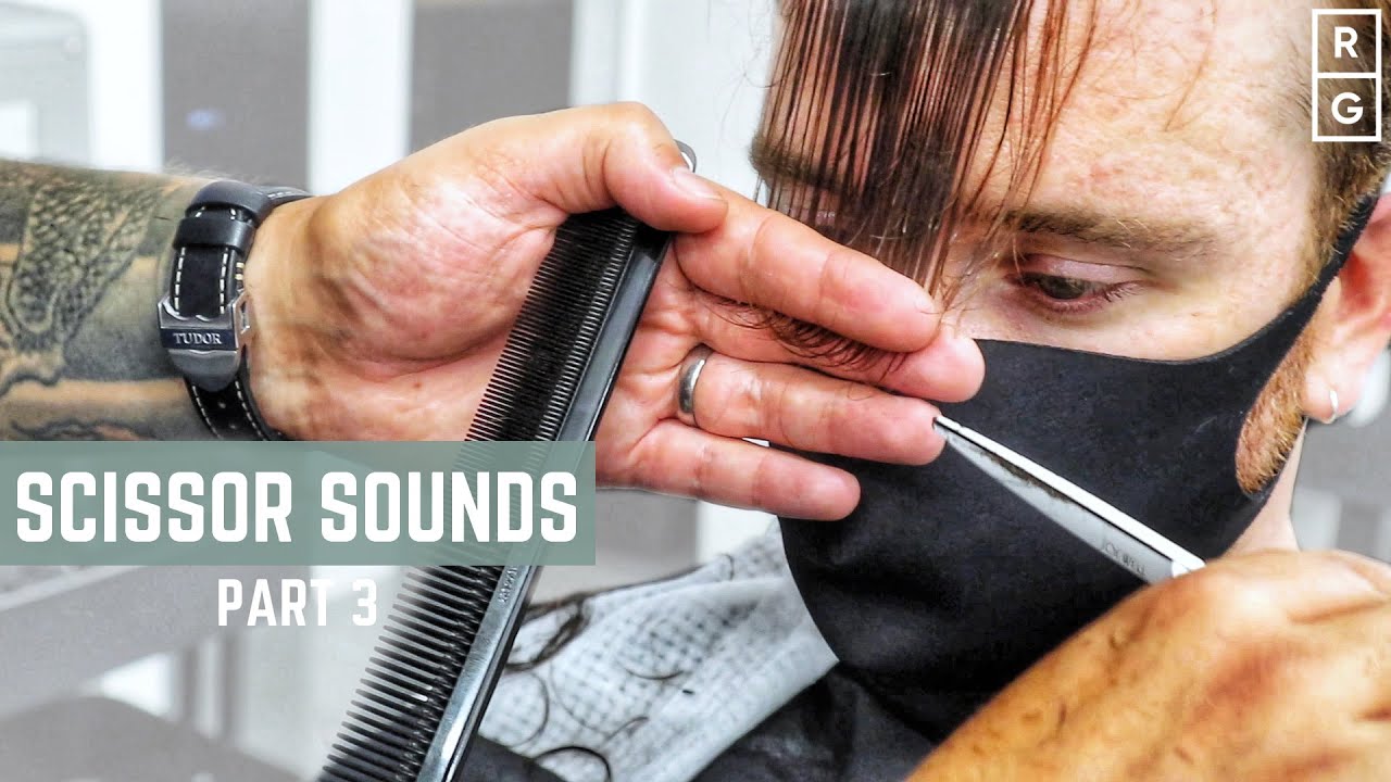 ASMR Barbershop Scissor Haircut Compilation ✂️ (Scissor Cutting Sounds) *PART 3*
