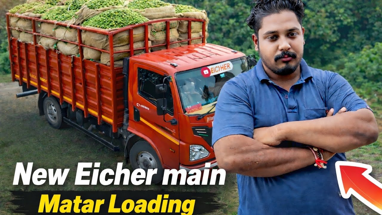 New Eicher main aaj first time matar loading 😲 #vlogs 