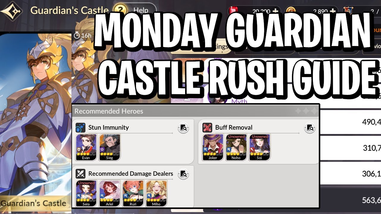 Guardian Monday Castle Rush Guide [Seven Knights: Rebirth]
