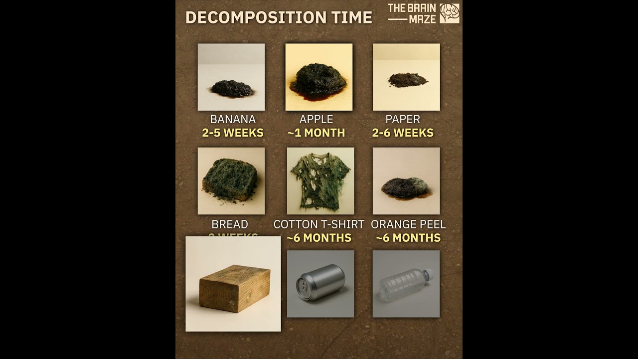 Decomposition Timeline of Everyday Items
