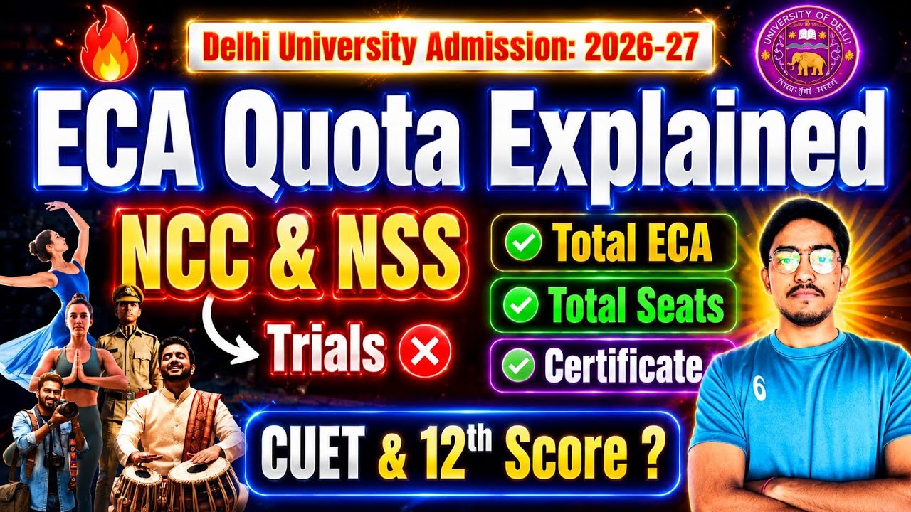 🔥DU ECA Quota Admission 2026-27: The SECRET to Guaranteed Selection (Must Watch Before CUET)
