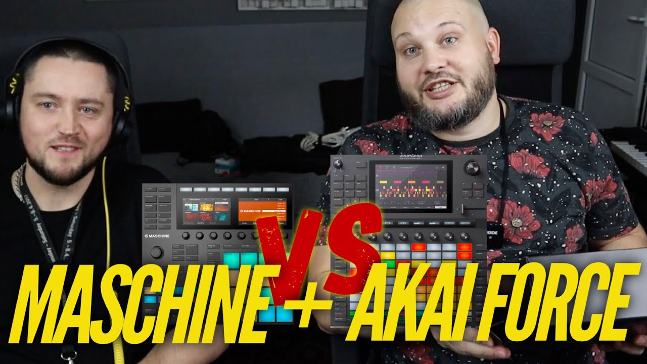 NI Maschine + против Akai Force. Сравнительный тест, удобство, форкфлоу и все такое.