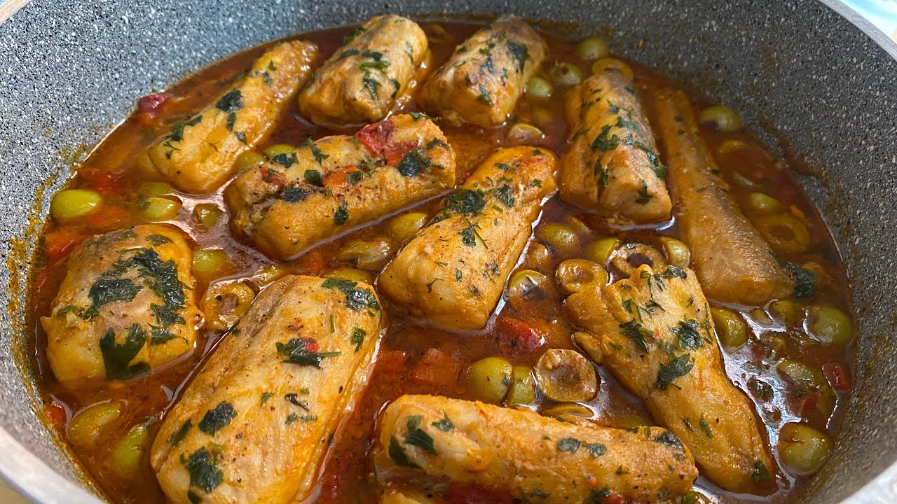 مقيلة الحوت هبرة او فيلي كيجي لذيذ وكيوجد بسرعة👌😋filet de poisson au poêle