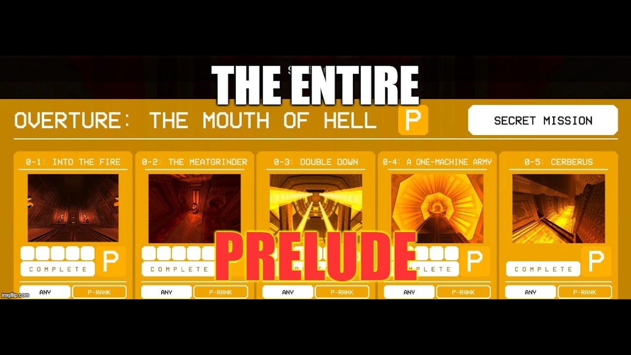 ULTRAKILL - The Entire Prelude, All S/P Ranks ( POST-ULTRAREVAMP)