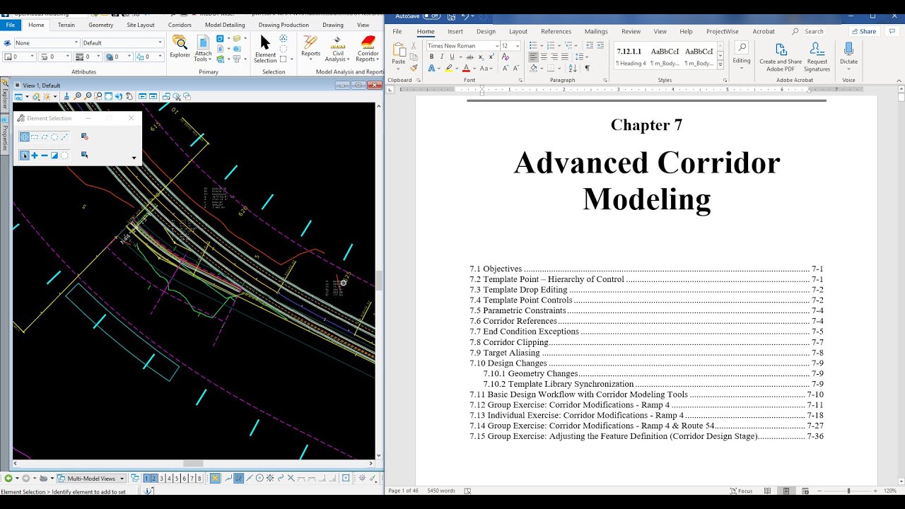 ORD - Road 1 - Chapter 7 - Advanced Corridor Modeling - Exercise 3 - Ramp 4 & Route 54
