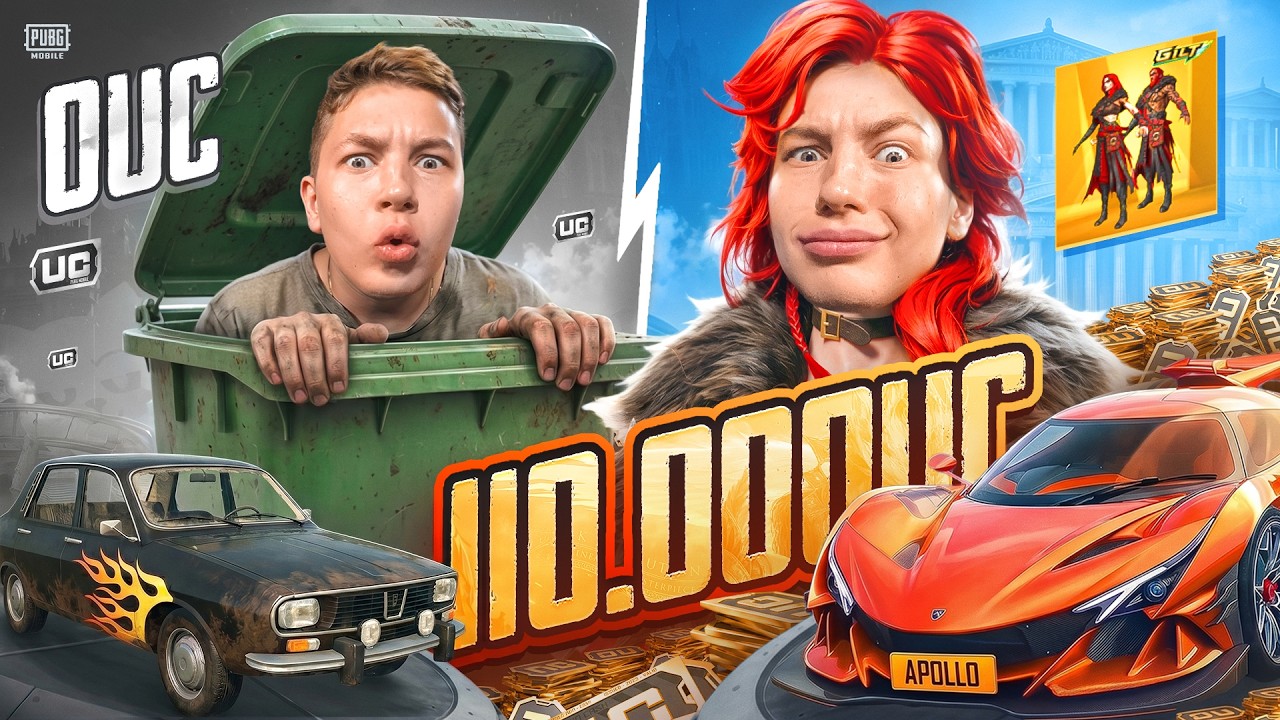 ЭТО САМАЯ ЛУЧШАЯ ПРОКАЧКА АККАУНТА ПОДПИСЧИКУ НА 110.000 UC, В PUBG MOBILE - С ВЕБКОЙ РЕАКЦИЯ