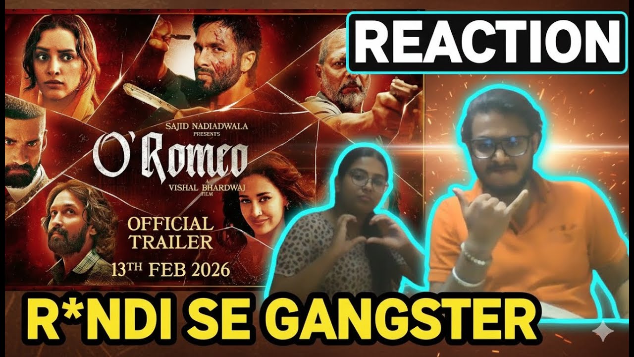 O'Romeo Trailer REACTION | Sajid N | Vishal B | Shahid K | Triptii D | Nana P #oromeo #shahidkapoor 