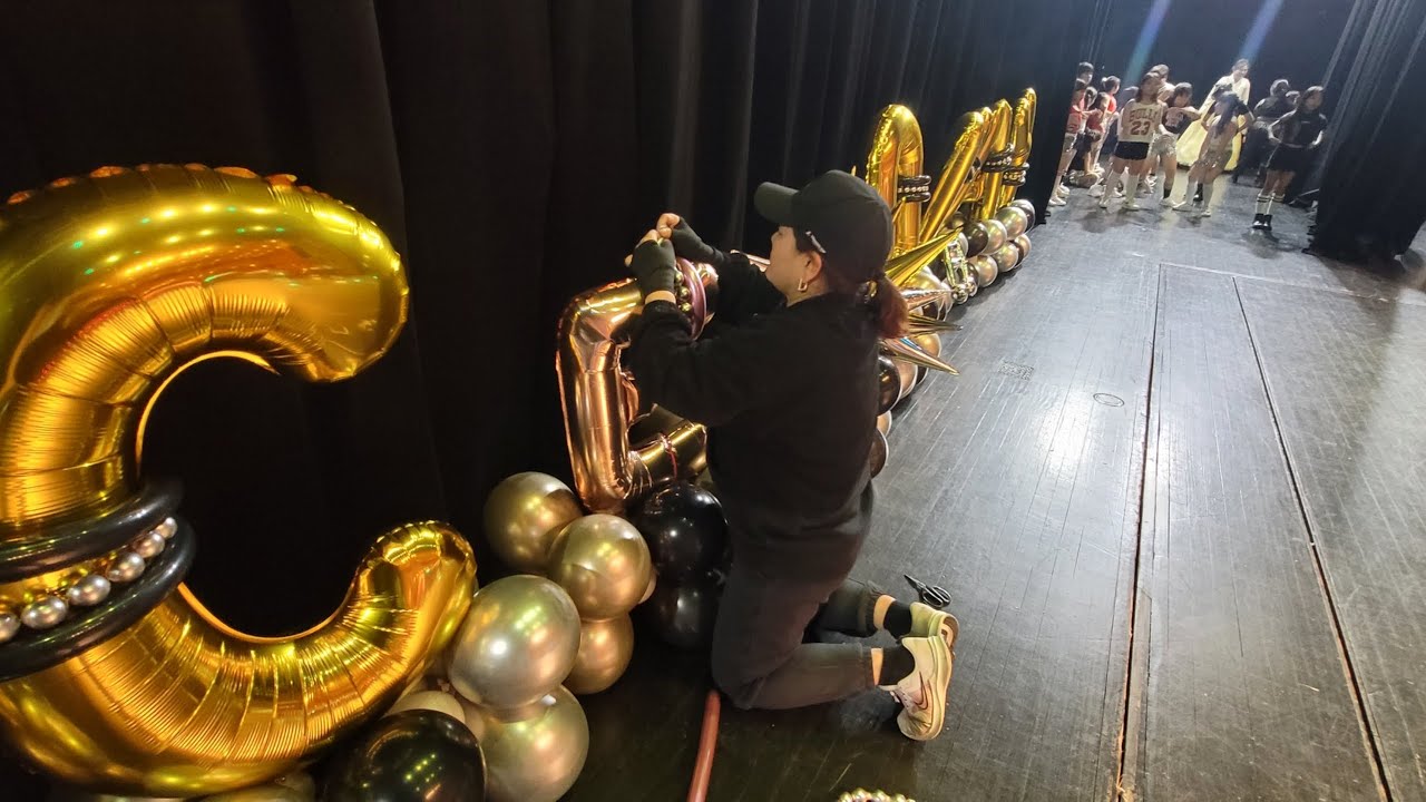 [풍선아트] Big Stage balloon  decoration 꺼꺼샘 무대장식 [balloon art]  [2024]