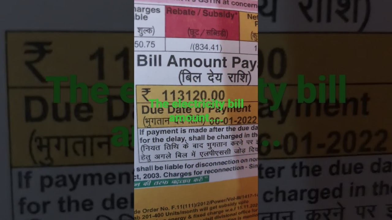 Electricity bill | Delhi bijli bill | Unbelievable Electricity bill | 1 lakh electricity bill?