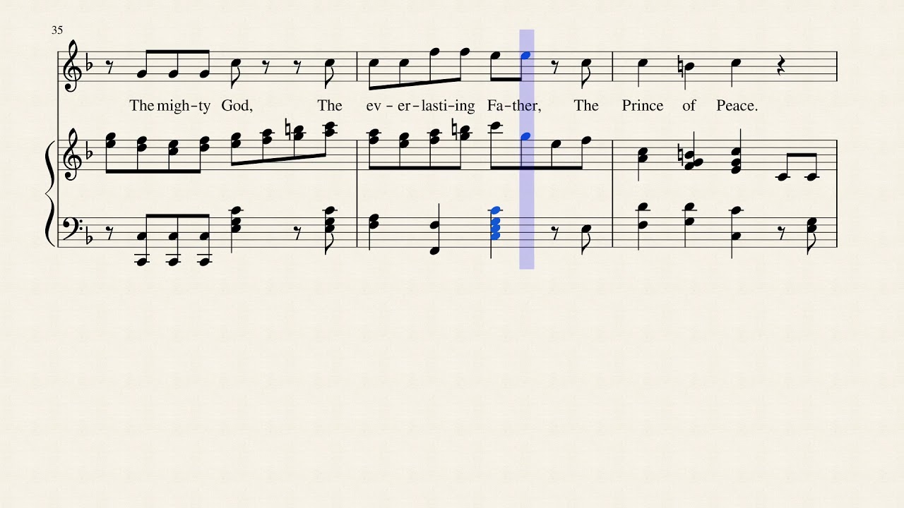 For Unto Us a Child Is Born simple