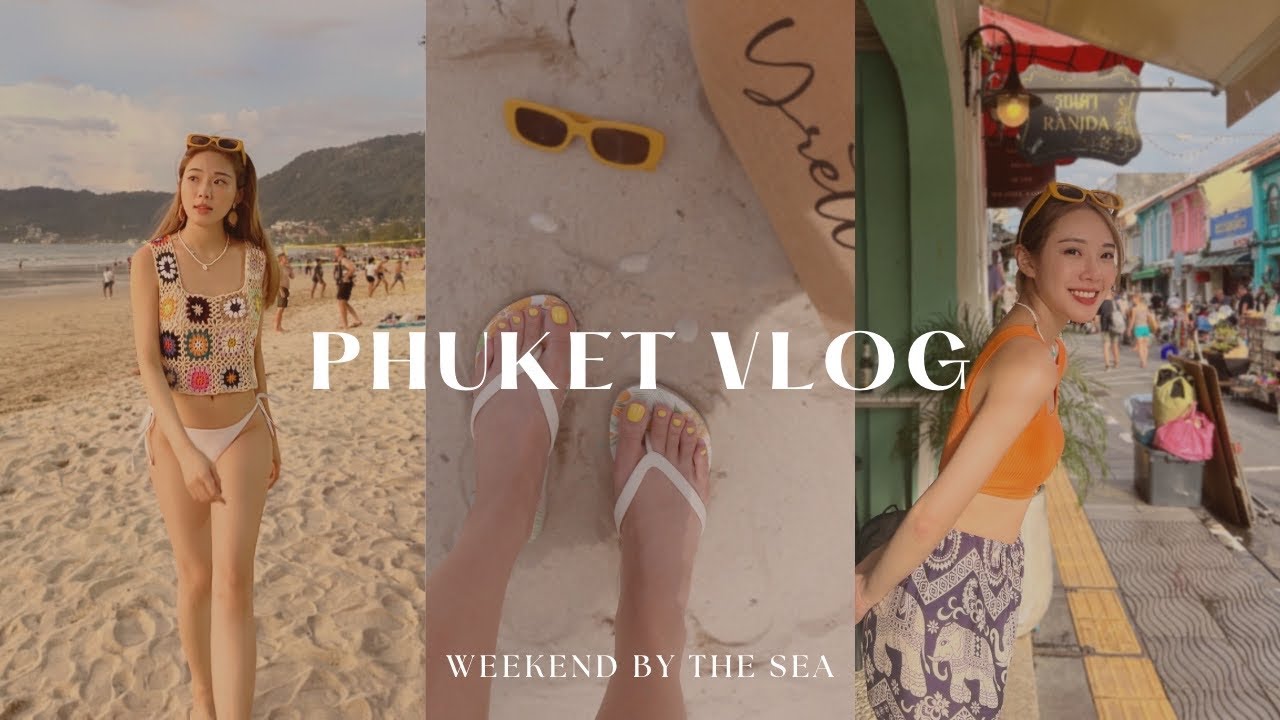 PHUKET TRAVEL VLOG 🏝🌸 exploring Local food, Phuket old town, weekend night market, dancing Shrimp 🦐