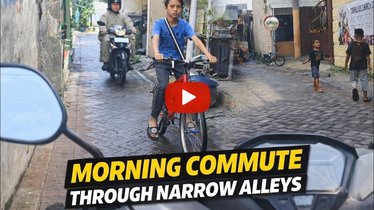 🛵 Real Life Commute ✦ Riding Through Narrow Streets to Work