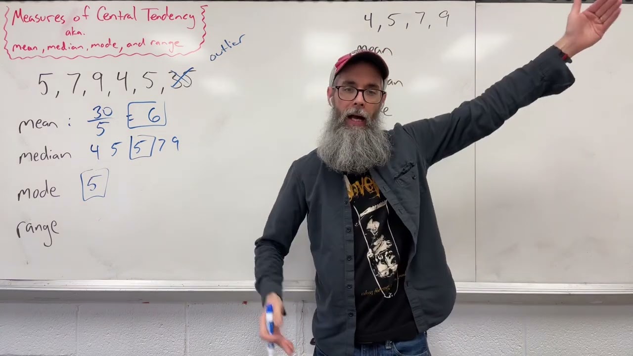 Algebra Basics: Measures of Central Tendency - Mean Median Mode Range Outliers
