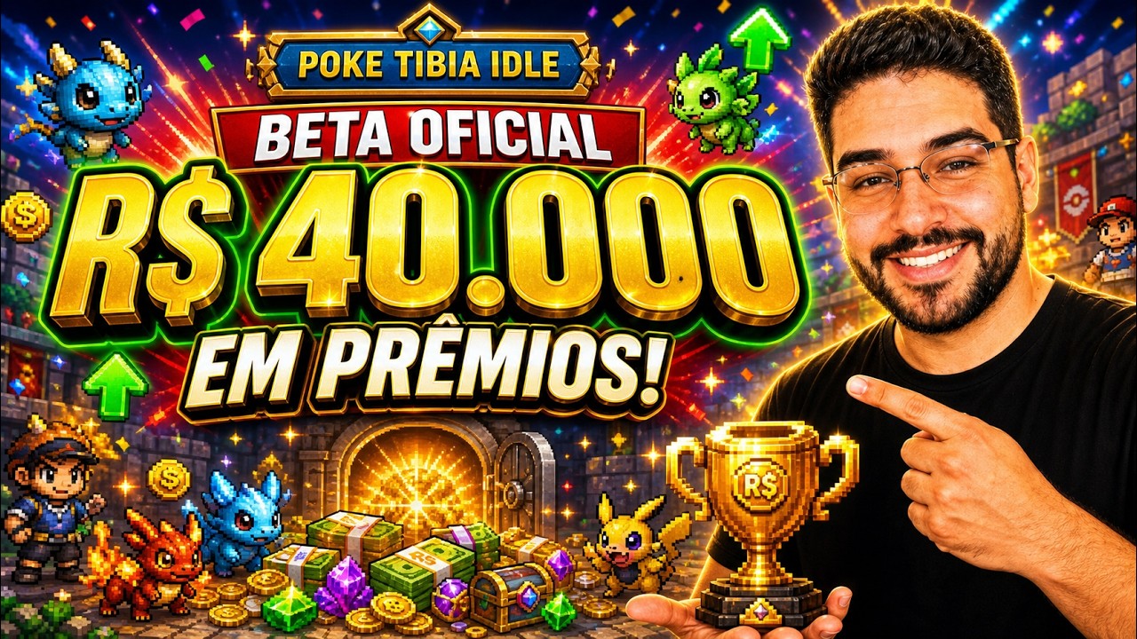 POKE TIBIA IDLE IS GIVING AWAY R$40,000! See How to Win in the Beta