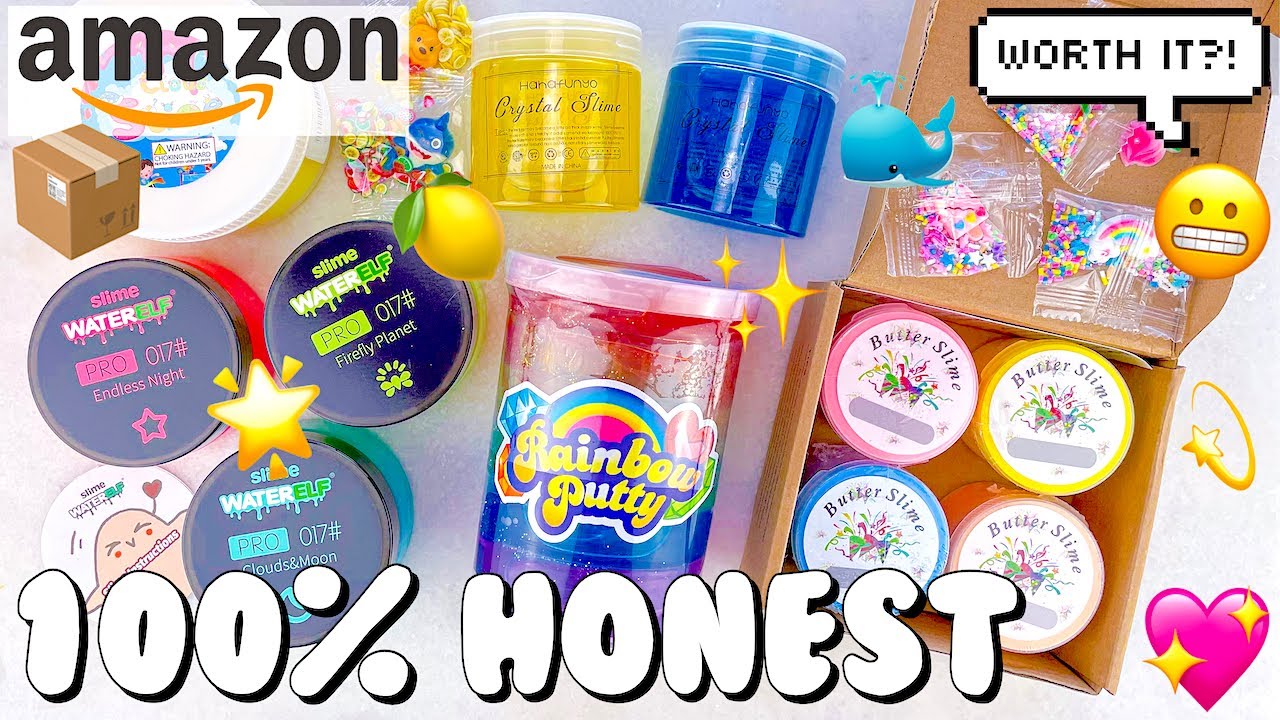 AMAZON SLIME REVIEW 💫 0 STARS VS 4 STARS! Moldy slime?!