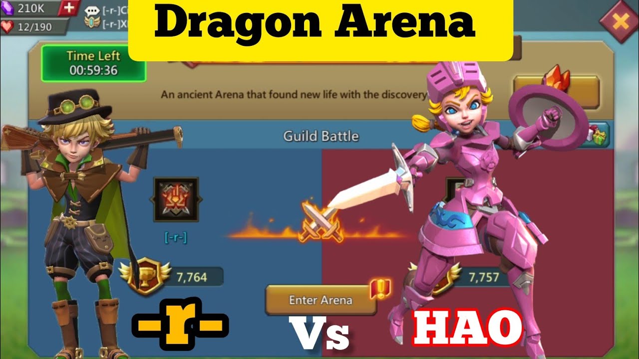Dragon Arena -r- vs HAO || Lords Mobile