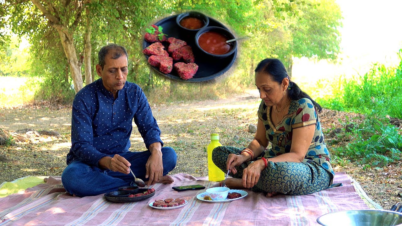 ગાજર અને બીટની પેટીસ l Carrot and Beetroot colourful and healthy tikki l