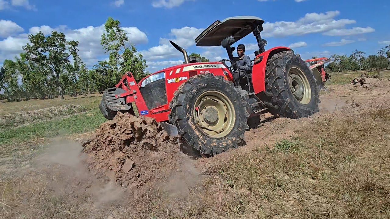 ค่ายยักแดงส่งเข้าประกวด massey ferguson 4708 85แรง 4400CC 342นิวตันเมตร