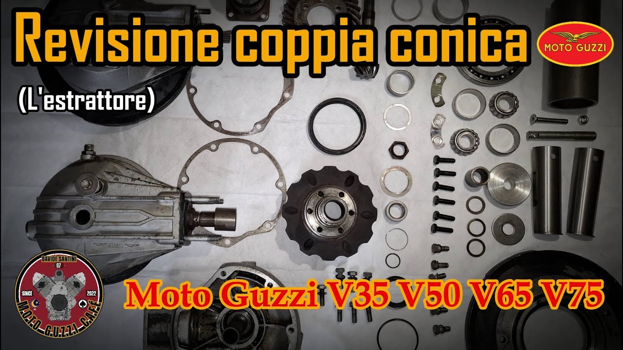Revisione della coppia conica cardano Moto Guzzi restoration V35 V50 V65 V75 - ESTRATTORE CUSCINETTO