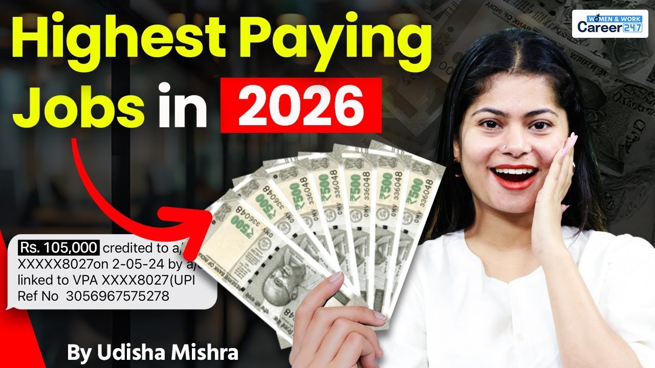 Top 5 Highest Paying Jobs 2026 | Best Career Opportunities & Salary Guide | By Udisha Ma'am
