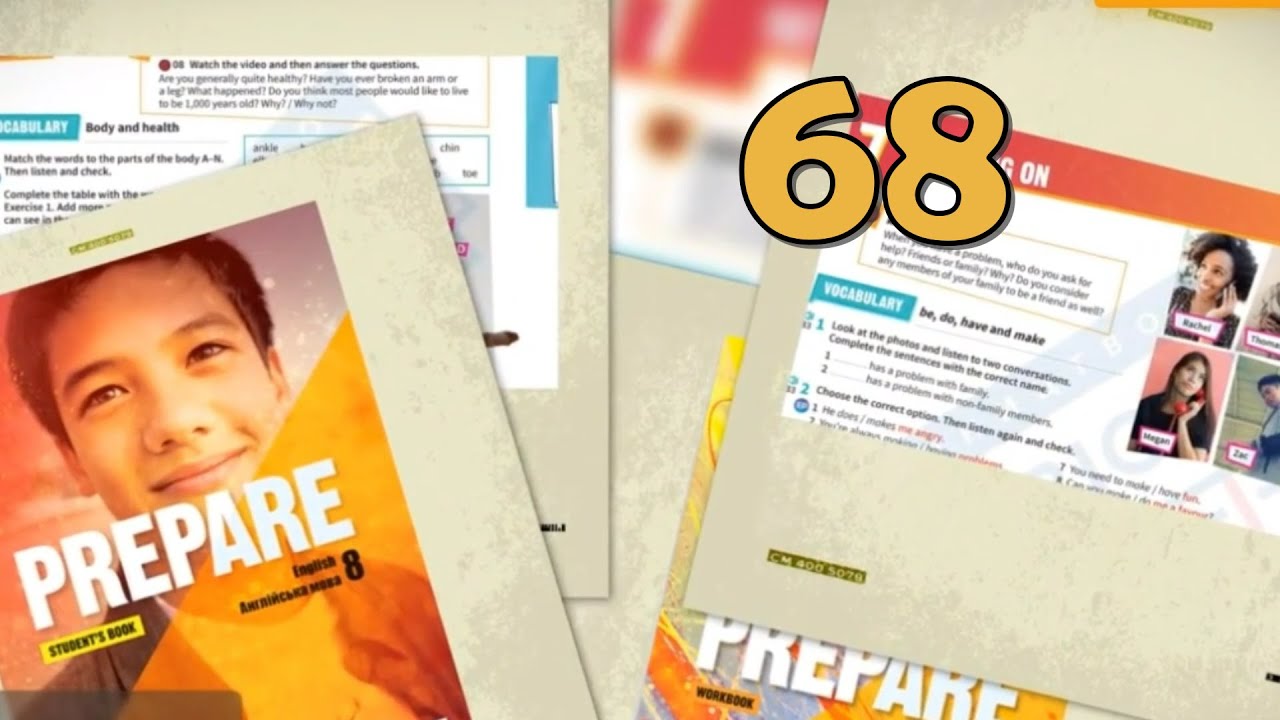 Prepare 8 НУШ Unit 12 Incredible wildlife. Vocabulary: Animals p. 68 Student's Book