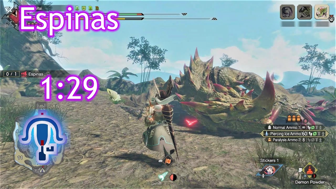 【MHR Sunbreak】PC 4☆  Espinas エスピナス LBG TA Rules ¤1:29¤