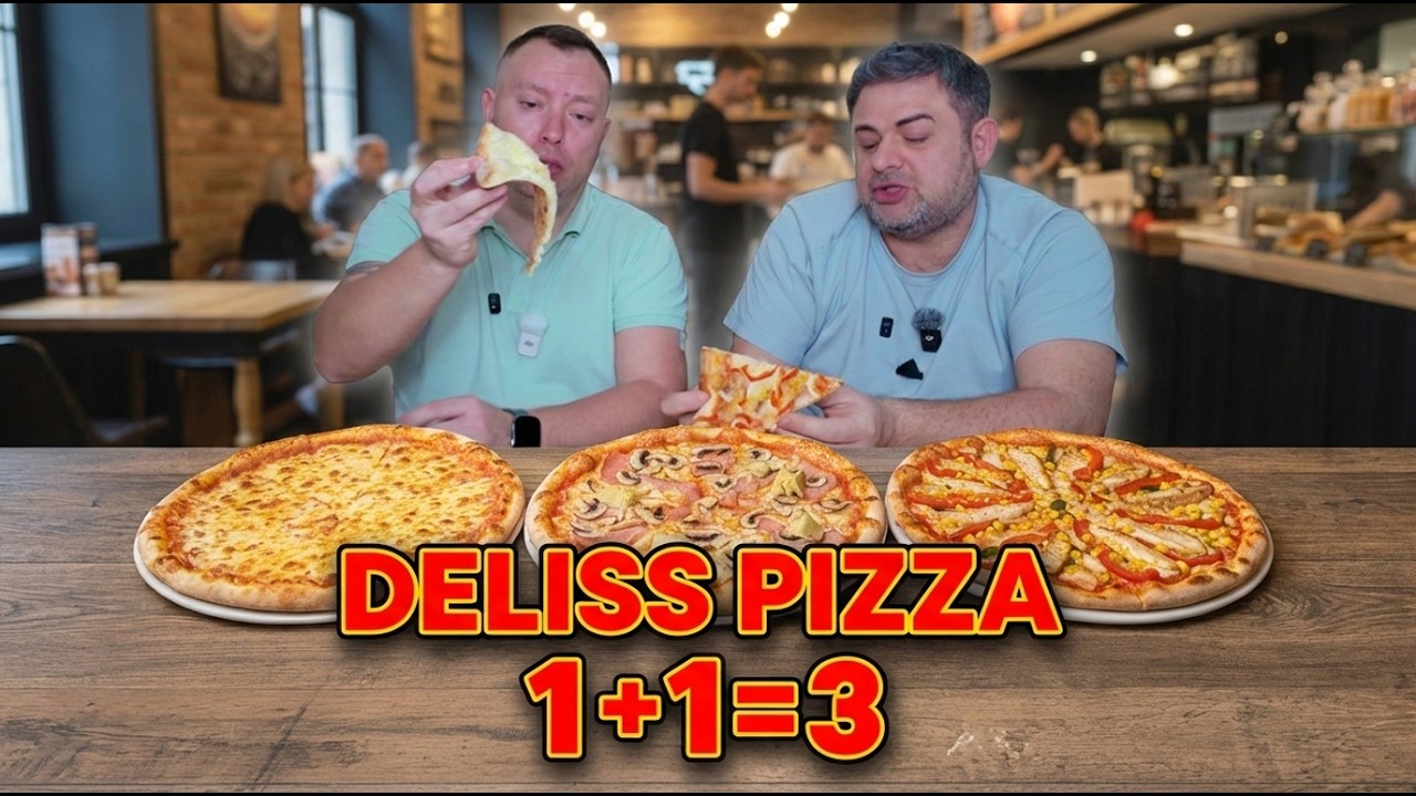 1+1=3 DELISS PIZZA ОГРОМНЫЕ ПИЦЦЫ