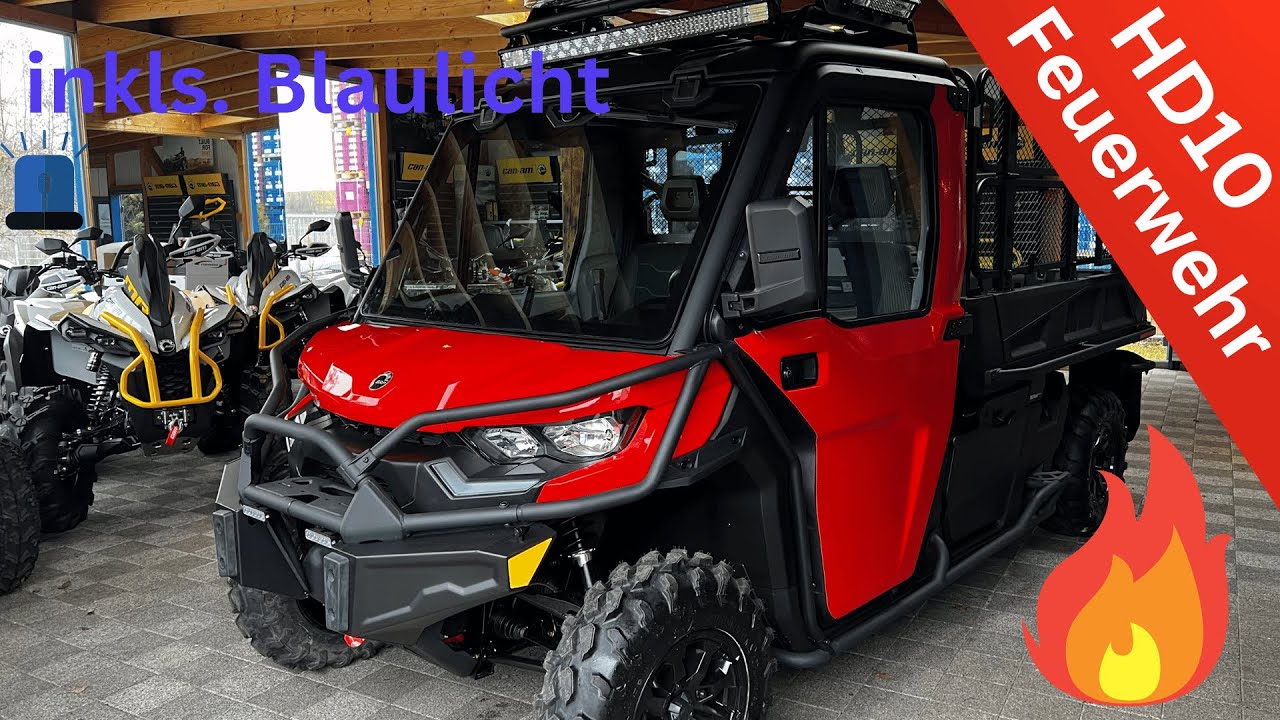 FEUERWEHR Can Am Traxter Pro XU HD10 2023 mit Großem Umbau, & LINQ Präsentation am BIG Defender