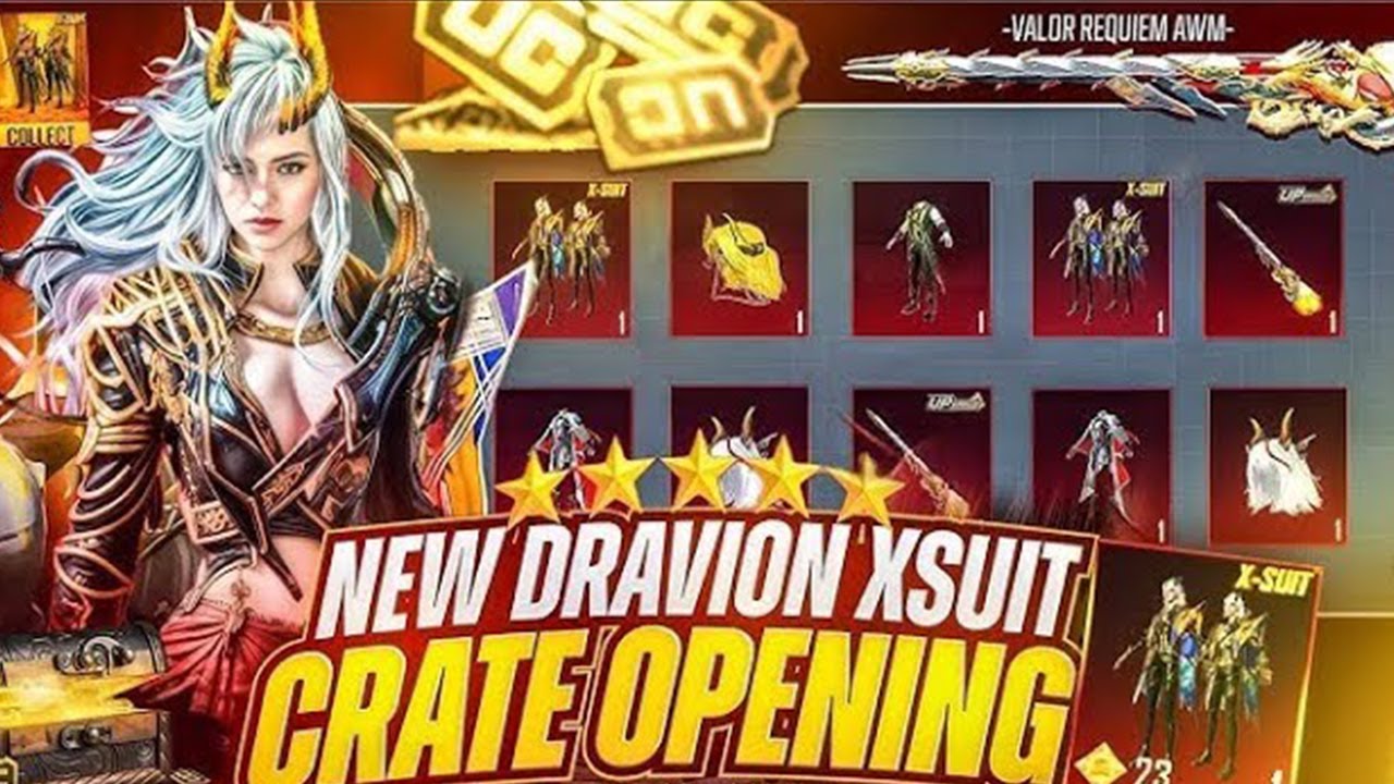 🔥NEW DRAVION X SUIT CRATE OPENING | New X Suit Crate Opening | BGMI | Fakir CC