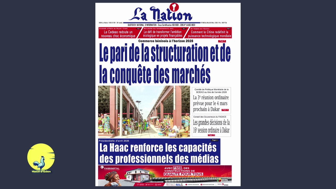 Analyse du 03 Mars 2026 sur Matin d'Eden