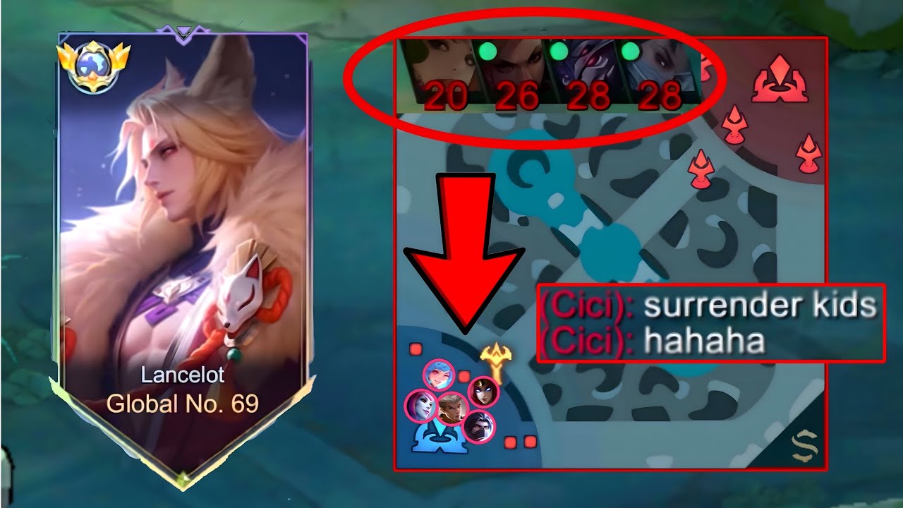THIS IS THE REASON DON'T UNDERESTIMATE GLOBAL LANCELOT!! (unli dash + best build)