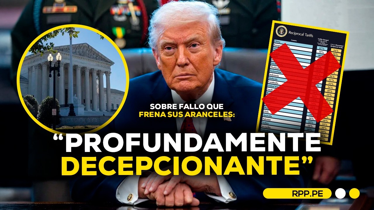 Trump criticó el fallo del Tribunal Supremo que invalida sus aranceles #ROTATIVARPP
