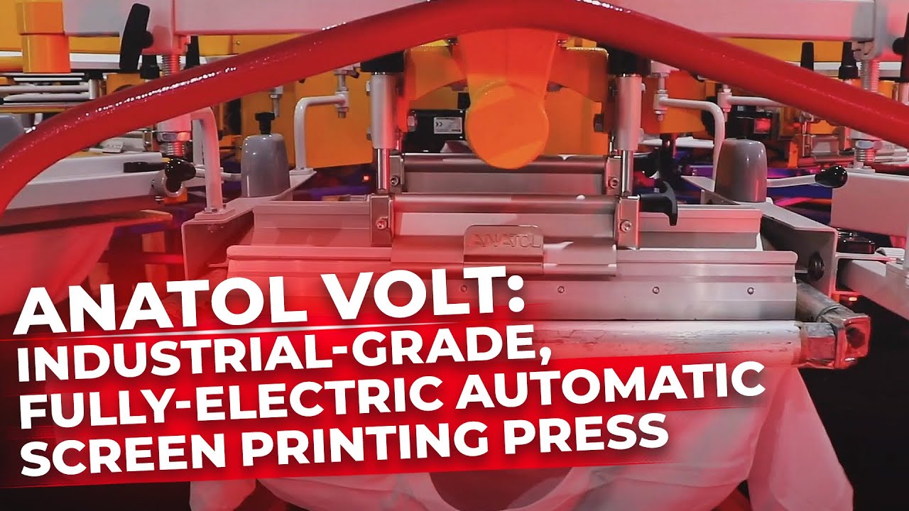 Anatol VOLT: Industrial-Grade, Fully-Electric Automatic Screen Printing Press